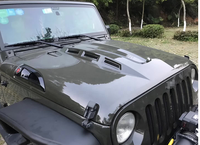 Couvercle de Capot de voiture en fibre de carbone, protecteur de scoop pour moteur 4x4, accessoires jeep wrangler JK