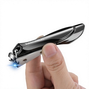 Coupe-ongles en acier inoxydable résistant aux éclaboussures, outil ergonomique de coupe des ongles pour les doigts et les orteils, manucure et pédicure - Product Image 2