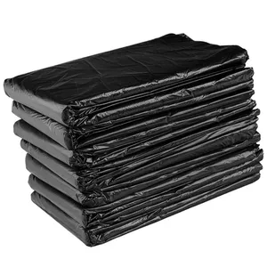 müll taschen 10 stück Suppliers-Wholesale disposable eco friendly black 65 gallon private lable heavy duty trash bags