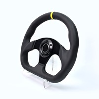 Volant de course universel en forme de D à fond plat pour PC Gaming, idéal pour le drifting – Vente en gros usine pour voitures modifiées