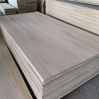 Panneau en bois de Paulownia à jointures à languettes, séché au four, léger, matière première pour la production de meubles, armoires et emballages