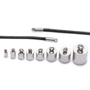 Pendentifs ronds en acier inoxydable pour la fabrication de bracelets, composants de bijoux, 8 tailles incluses - Product Image 1