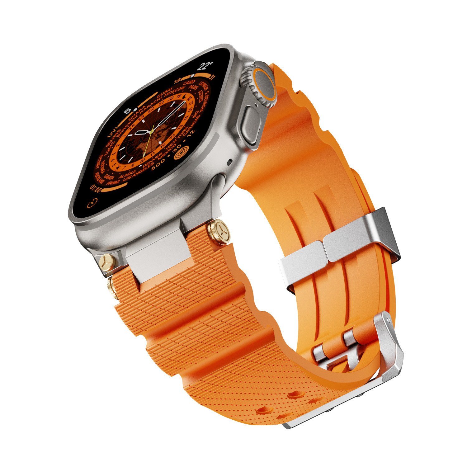 ti endlink + bracelet orange