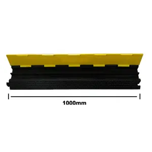 Aroad — veste jaune de protection de câble en caoutchouc, 2 canaux, rampe de protection pour visiophone de vitesse