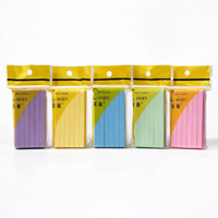 Lot de 12 éponges nettoyantes faciales en PVA compressé, réutilisables, exfoliantes, bandes sèches douces et lavables pour le démaquillage