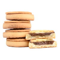 Biscuits sandwich au chocolat aux noisettes de qualité supérieure 70g collations de loisirs douces et sucrées dans un emballage en boîte