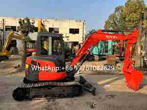 Promotion Mini-Excavatrice Diesel sur Remorque, Modèle Rétro Kubota U55 Chine 5.57 Tonnes - Product Image 3