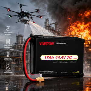 Penjualan Panas Baterai Drone Semi Solid State 280wh/kg Kepadatan Tinggi 17000mAh 12s 44.4V yang Dapat Disesuaikan untuk Drone Pemadam Kebakaran - Product Image 4