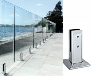 H scale a forma di piscina rubinetto in vetro balaustra ringhiera balcone vetro recinzione morsetto per piscina balcone recinzione