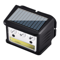Lampu utama LED Mini lampu, multi-lampu manik-manik LED merah kuning, lampu depan tahan air peringatan kerja Mini portabel baterai dapat diisi ulang USB tenaga surya