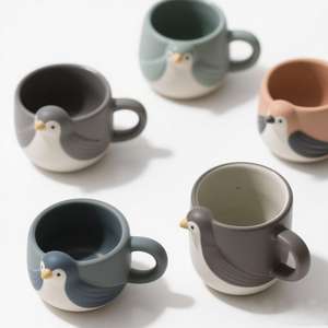 Tasse en céramique Swallow Bird 12oz - Sailor's Good Luck Charm, passe au micro-ondes, quantité minimale de commande 500pcs - Product Image 2