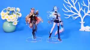 Hochwertige individuelle holografische acryl-Ständer personalisiertes Acryl-Anime-Ständer-Display Karikaturfiguren-Ständer