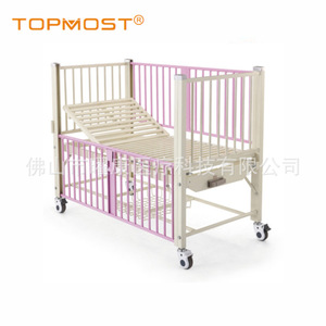 Cama de Hospital Pediátrica Yao Kang, Color Rosa, Manual, de Una Manivela, Diseño de Dibujos Animados, para Uso Hospitalario Infantil - Product Image 4