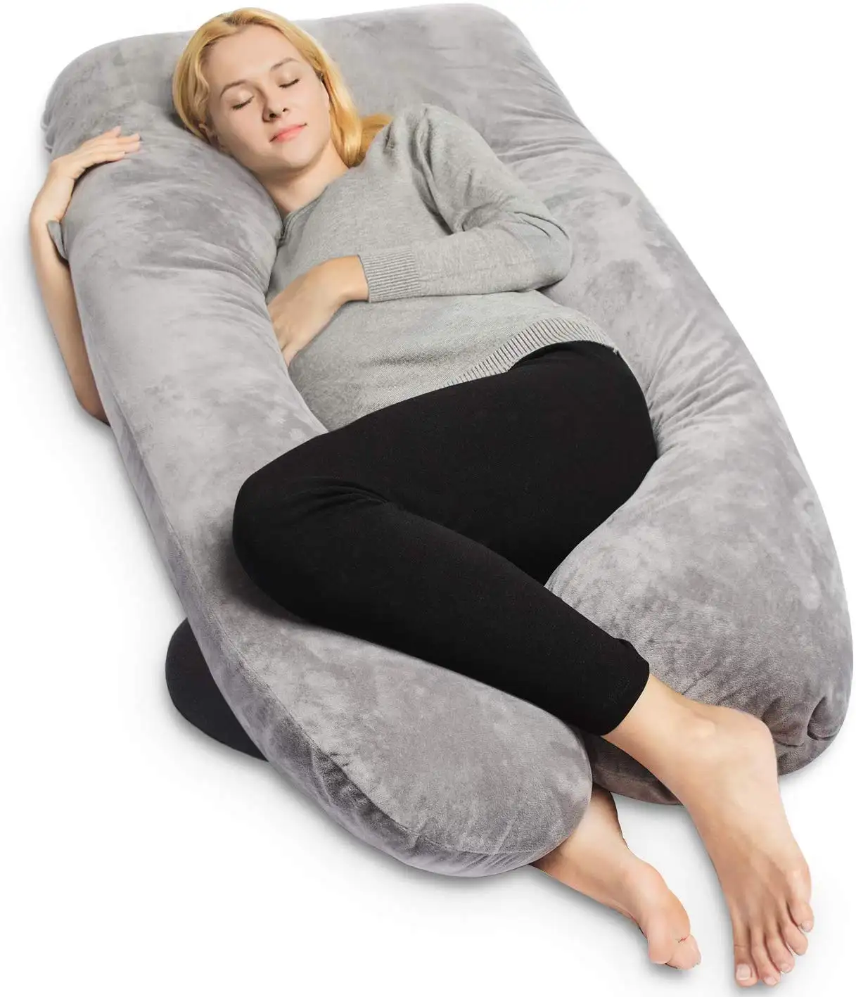Campione disponibile produttore fornitura cuscino Full Body a forma di U cuscino gravidanza cuscino maternità