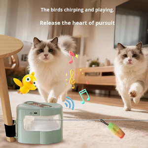 Juguete Interactivo Automático Eléctrico de Lujo Moderno para Gatos, Alivia el Aburrimiento y Promueve el Ejercicio, Material de Plástico y Silicona - Product Image 2