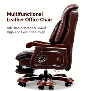 Silla de Masaje Chairman <span class=keywords><strong>para</strong></span> Oficina Ejecutiva, Cuero PU de Alta Gama, 7 Puntos de Masaje, Silla de Oficina de Lujo - Product Image 5