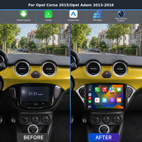 Écran HD IPS 9 pouces directement de l'usine, unité principale intégrée au tableau de bord, caméra de recul, CarPlay pour Opel Corsa 2015, Opel Adam 2013-2016