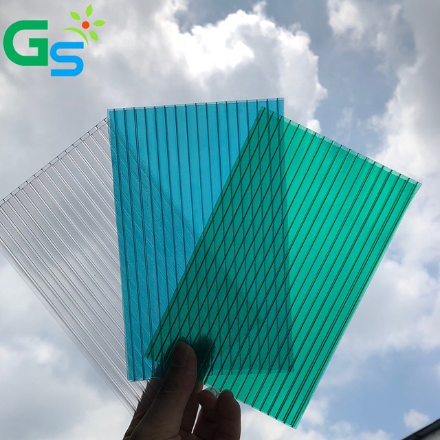 Sri Lanka Raw Material Price Polycarbonate Roofing Sheets 8mm Plastic Twin Wall Hollow Sheet for Home Building