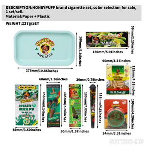 Smoking Accessories Set Colored Rolling Tray Plates 2 Parts <b>Plastic</b> Herb Grinder Mill Storage Tube Fragrance Hemp <b>Wrap</b> - Product Image 5