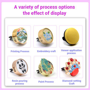 Diffuseur de parfum de voiture personnalisé en alliage d'aluminium de luxe, forme élégante, pour grille d'aération, désodorisant liquide, cadeaux - Product Image 3