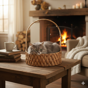 Cesta Rectangular de Bambú Tejido con Asa de Bambú Sintético - Ideal para Regalos, Productos Secos y Frutas Ligeras, Ecológica, de Vietnam - Product Image 2