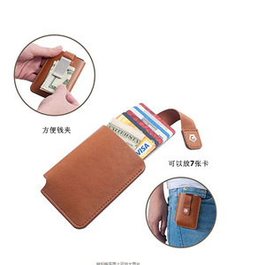 ที่ใส่บัตรแบบดึงออกได้ทำจากหนัง PU ดีไซน์สร้างสรรค์, กระเป๋าสตางค์พกพา, ที่หนีบเหรียญโลหะ, ที่ใส่นามบัตร, ที่ใส่บัตรเครดิต - Product Image 3