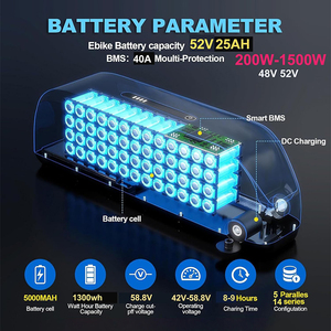 Batería Polly para Bicicleta Eléctrica de 36V 48V 52V, 10.4Ah-31.5Ah, Batería de Litio para Bicicleta Eléctrica, OEM - Product Image 5