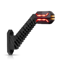 Feu de position latéral LED blanc, rouge, orange 12V 24V 200 mm pour remorque de voiture, camion, caravane