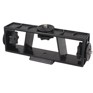 Ba-vị trí 1/4 vít điện thoại di động đứng Clip đa-đầu sống khung di động ổn định điện thoại chủ - Product Image 1