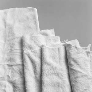 Trapos Blancos Reciclados de Toalla - Trapos 100% Algodón de Súper Absorción para Limpieza Industrial y de Talleres - Product Image 1