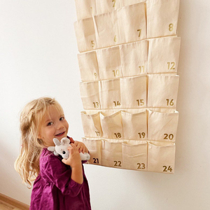 Tùy Chỉnh Trống Vải Vải Mùa Vọng Lịch Cá Nhân Thăng Hoa Giáng Sinh Đếm Ngược Lịch Tường Treo Xmas Lịch - Product Image 6