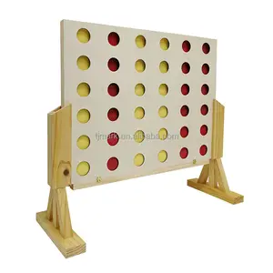 Colore naturale Giant Connect 4 Game Set Outdoor Game Sport Toys 4 In A Row Game