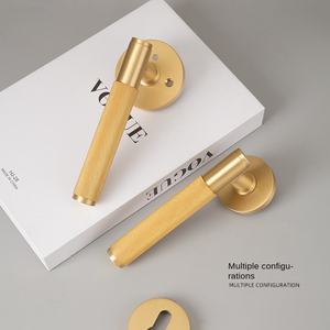 עיצוב מודרני מודרני פליז אמריקאי דלת חדר שינה מנעול עבור מלון שימוש במלאכזרית שלט רחוק עץ במפעל סיטונאי - Product Image 2