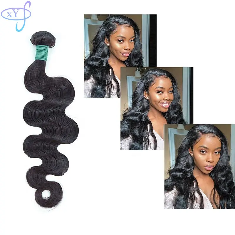 XYS Free Sample top 12A Cambodian Hair Supplier Cheap Double Drawn Remy Virgin Cuticle Aligned Body Wave Hair Extension Bundles