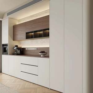 Mueble de Madera Moderno Estilo Francés para Dormitorio, Mueble de Almacenamiento para Vino y Vajilla, Estantes Extraíbles para Sala de Estar y Villas - Product Image 5