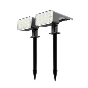 Lampes solaires d'extérieur étanches 24 LED pour allée de jardin, 2 modes d'éclairage, lampes de paysage à énergie solaire - Product Image 1