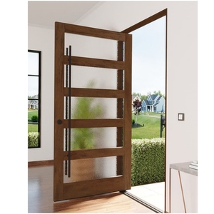 CBMMart Dernier Intérieur Moderne Villa Principale Grange Chambre à coucher Bois de Teck Massif Porte à Panneau Unique Designs Verre Plat Designs <span class=keywords><strong>Photo</strong></span> - Product Image 1