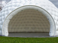 Dôme gonflable Igloo à éclairage Led extérieur de haute qualité avec tente de neige au design personnalisé
