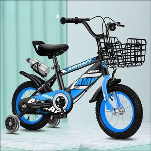 <span class=keywords><strong>Vélo</strong></span> pour enfants pas cher pour garçons de 3 ans et plus, cadre en acier à haute teneur en carbone, frein double V, panier avant, roue de <span class=keywords><strong>14</strong></span> <span class=keywords><strong>pouces</strong></span>, avec roues d'apprentissage - Product Image 3