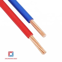 Kabel Tembaga Fleksibel BVR Berisolasi PVC 300/500V 450/750V untuk Instalasi Listrik Rumah