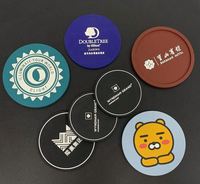 Populaire dans le style vente chaude sous-verres en caoutchouc de silicone tapis de silicone bon marché sous-verre en caoutchouc de logo personnalisé souple pour les boissons