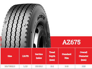 โรงงานผลิตยางรถยนต์จีน TBR 305/70R22.5 ยางรถบรรทุก หน้ากว้าง ให้ความรู้สึกในการขับขี่ที่มั่นคงยิ่งขึ้น - Product Image 4