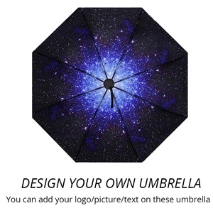 Windproof Automatic Open Close Travel <b>Umbrella</b> Compact UV Protection Sun Rain <b>Umbrella</b> with Custom Logo Support - Product Image 2