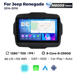 MEKEDE Voiture GPS Navigation Vidéo Multimédia Stéréo Auto Support Car-play DVR BT pour Jeep Renegade 16-18 Lecteur DVD de voiture - Product Image 5