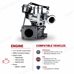 Turbocompressore RHF3 VL37 VL39 55212917 per Fiat Bravo Grande Punto <span class=keywords><strong>Alfa</strong></span> <span class=keywords><strong>Romeo</strong></span> MiTo Giulietta 1.4 T-Jet <span class=keywords><strong>16V</strong></span> - Product Image 3