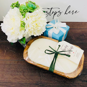 Vela aromática rústica estilo granja con aroma a ropa fresca - Product Image 1