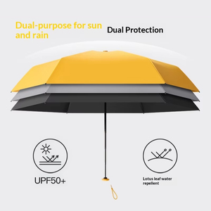 Sombrilla Plegable Ultraligera para Mujer, Protección Solar UPF 50+, Reforzada con Acero, Plegable en Cinco Secciones, para Viajes y Todo Tipo de Clima, Venta al Por Mayor del Fabricante - Product Image 4