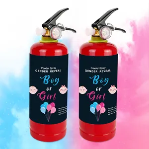 Extintor de incêndio em pó biodegradável blaster 1kg/2.5kg surpresa gênero revelar rosa azul fumaça spray