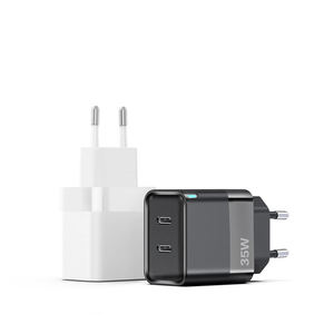 Adaptador de Viaje Plegable de 35W GaN con Doble USB C <span class=keywords><strong>PD3</strong></span>.<span class=keywords><strong>0</strong></span> PPS, Carga Rápida de Pared para Teléfonos, Tabletas y Dispositivos - Product Image 1