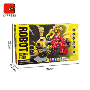 Ensemble de jouets de construction de robots STEM, robots de combat à éjection RC, robots télécommandés, robots de combat pour enfants - Product Image 6